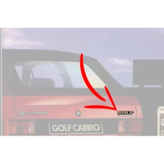 emblème golf cabriolet