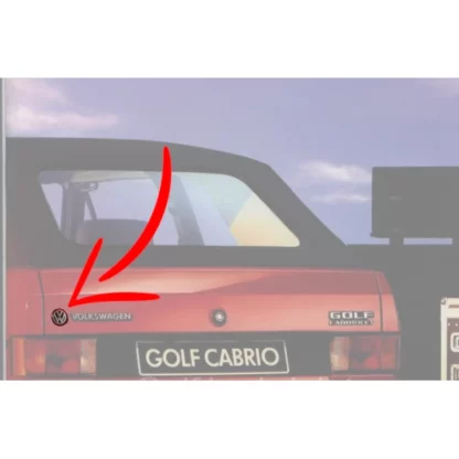 emblème face arrière golf cabriolet