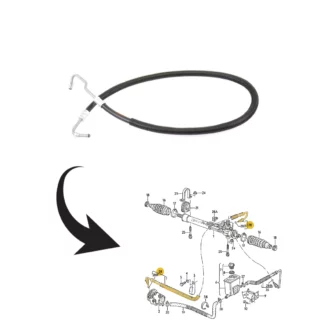 durite pompe crémaillère direction Golf MKII