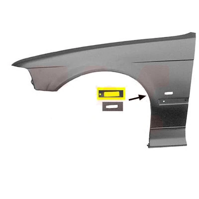Bas D'aile Avant Gauche Pour BMW Série 3 E36 (Berline, Compact, Touring) – Côté Conducteur – 11/1989 à 08/2000