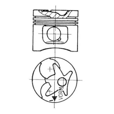 piston Mercedes OM601 OM602 OM603