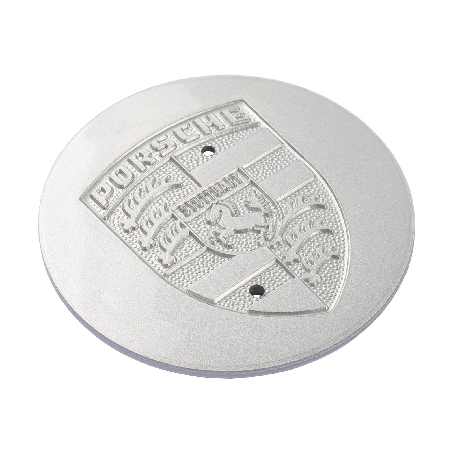 Cache-Moyeu Porsche 92836103205 - gris argent
