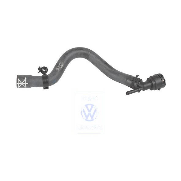 Durite de refroidissement à raccord bride > échangeur de chaleur Golf 4 / Bora AZJ - 1J0122157FH